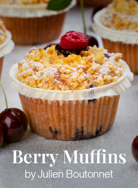 Berry Muffins By Julien Boutonnet
