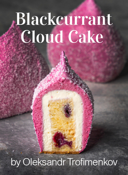 Blackcurrant Cloud Cake by Oleksandr Trofimenkov
