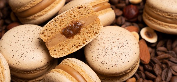 Coffee and Praline Macaron by Oleksandr Trofimenkov