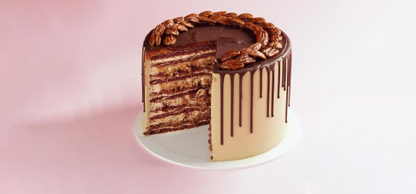 Coffee, Toffee and Pecan Honey Cake by Marusya Manko