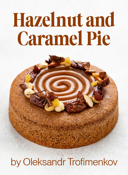 Hazelnut and Caramel Pie