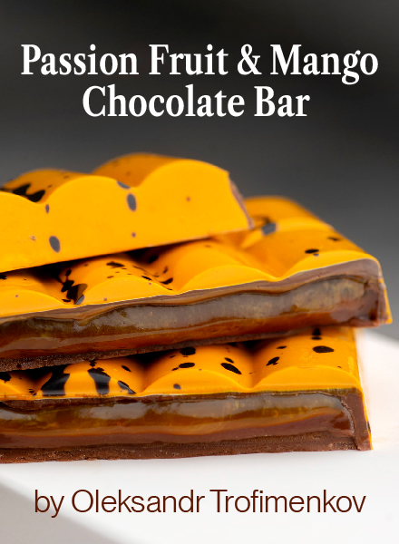 Mango and Passion Fruit Chocolate Bar by Oleksandr Trofimenkov