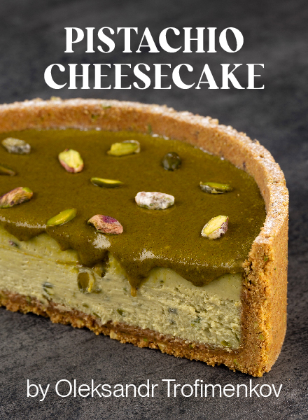 Pistachio Baked Cheesecake
