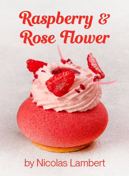 Raspberry And Rose Flower by Nicolas Lambert