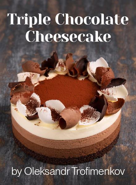 Three Chocolates No-bake Cheesecake