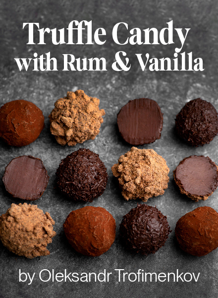 Truffle Candy with Rum and Vanilla by Oleksandr Trofimenkov