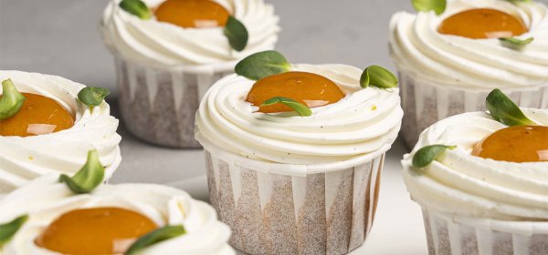 Vanilla and Apricot Cupcake